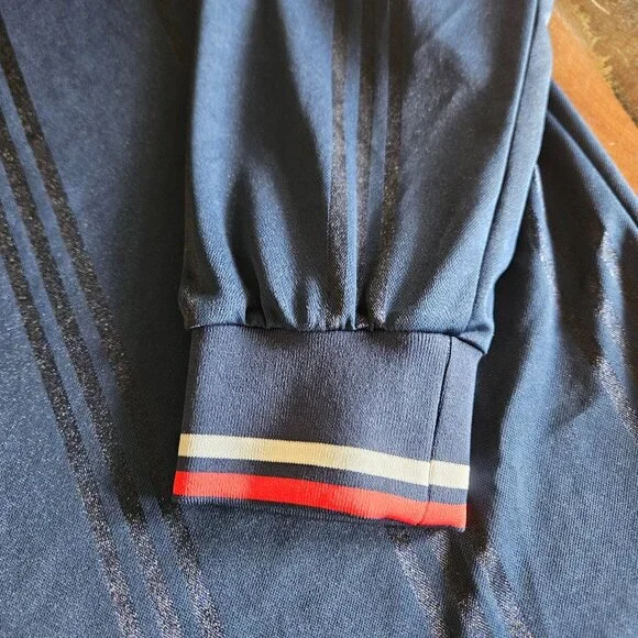 Adidas Bayern Munich Navy Long-Sleeve Polo Jersey — L - Picture 2 of 4